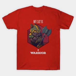 RPG Cat Warrior T-Shirt